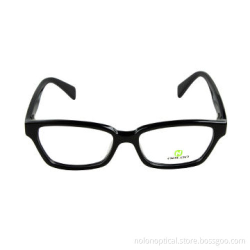 Handmade acetate frames in black for men